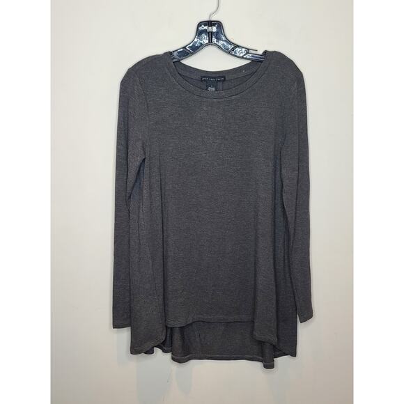 Joan Voss gray long sleeve tunic shirt - small - Picture 1 of 4